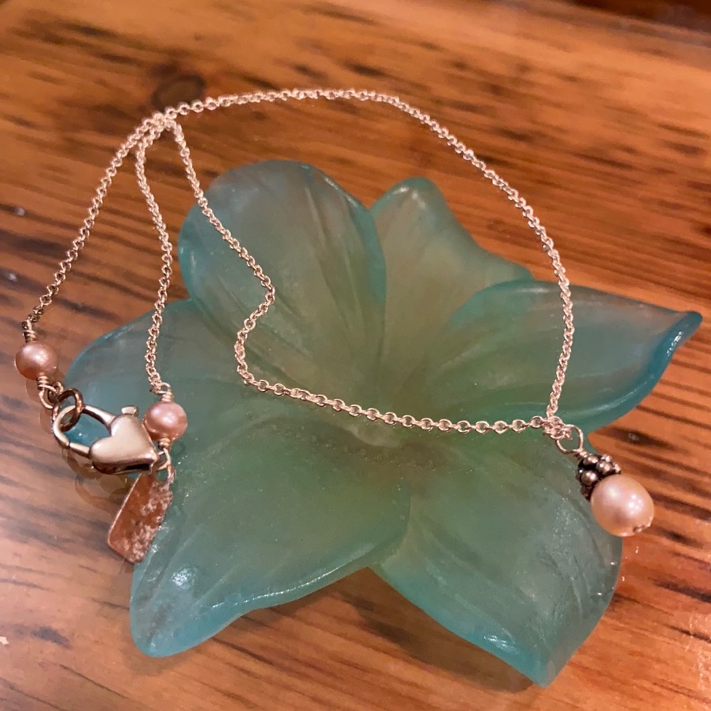 Sterling silver and Pearl necklace